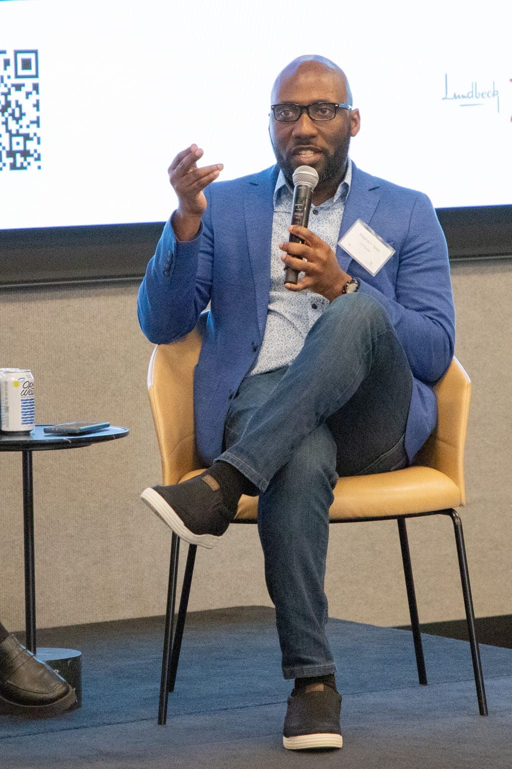 Shadrach Igwe speaking at conference